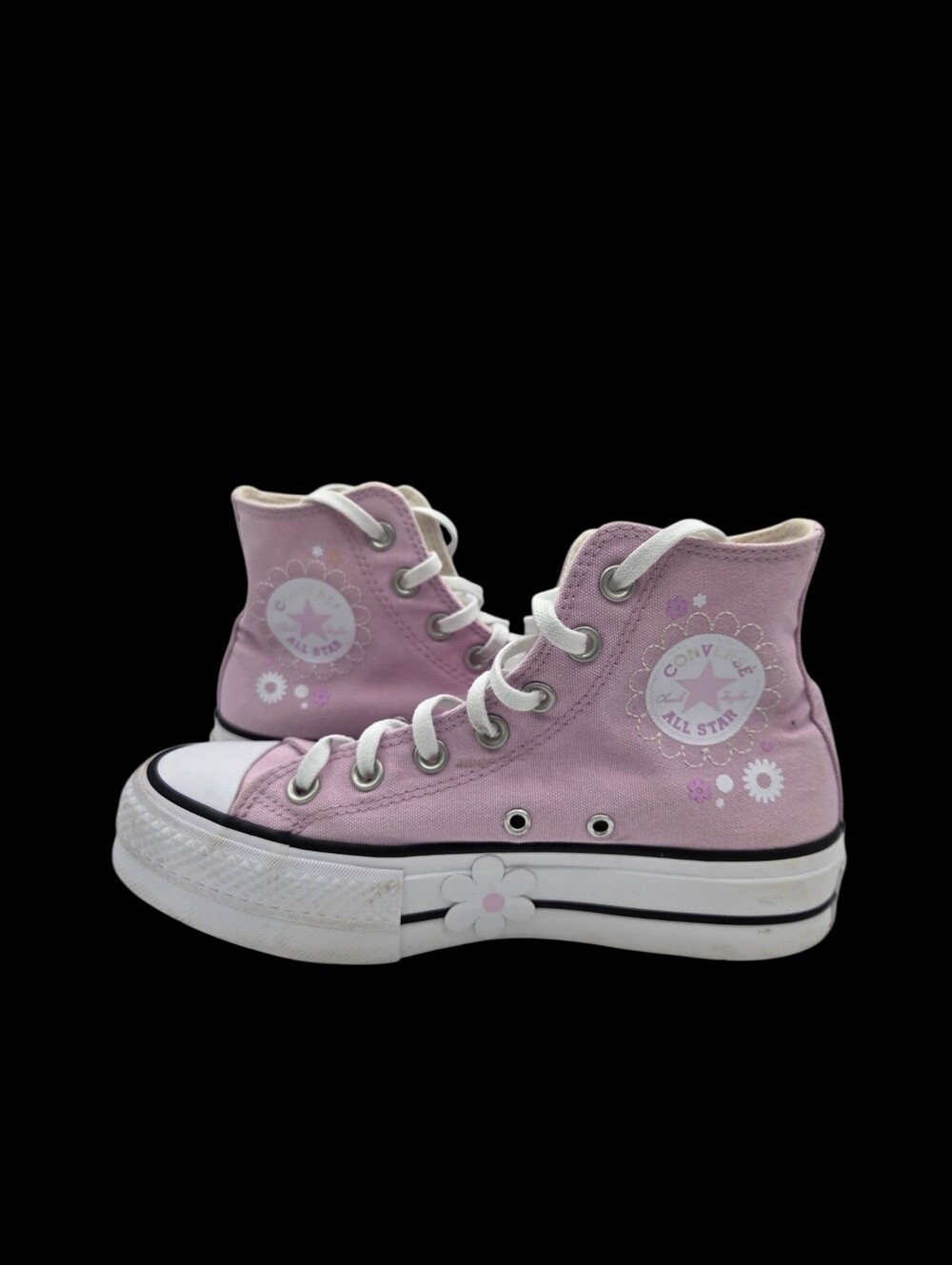 Converse Chuck Taylor All Star Hi Lift Platform Floral Stardust Purple Womens 6